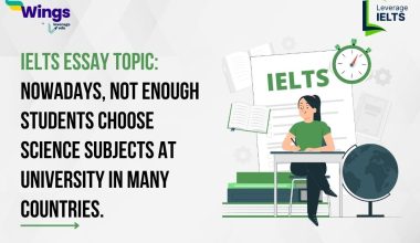 IELTS Essay Topic: Nowadays, not enough students choose science subjects at university in many countries.