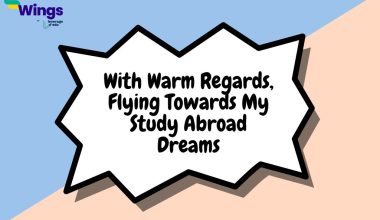With Warm Regards, Flying Towards My Study Abroad Dreams