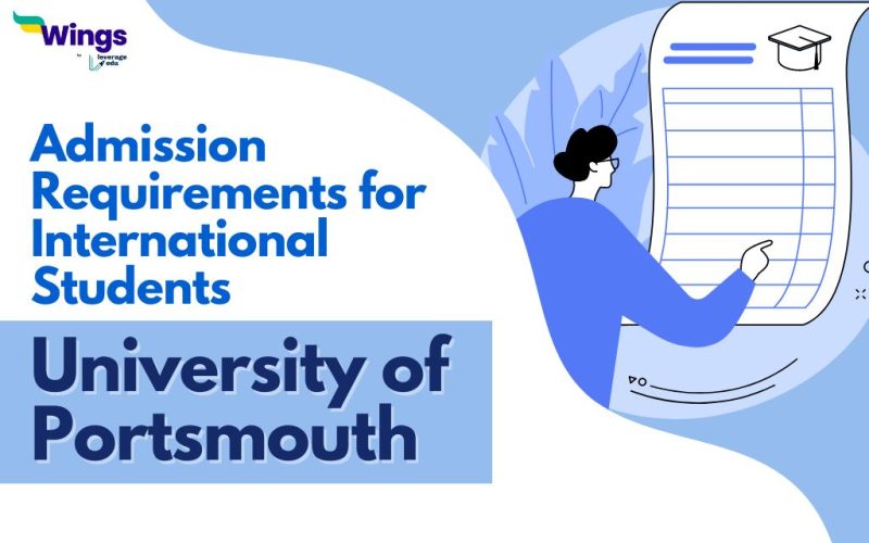 Admission requirements for international students at the University of Portsmouth