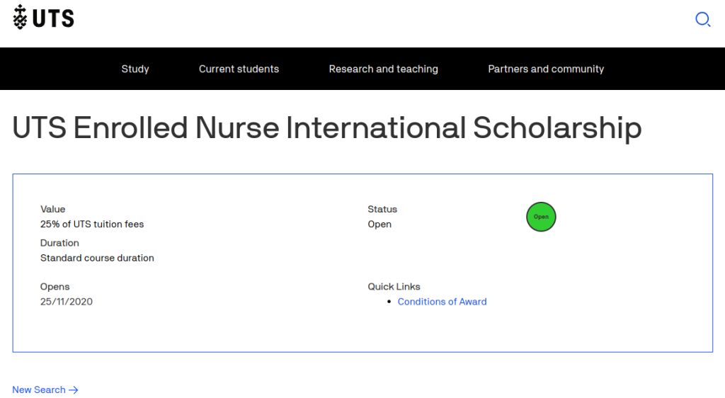 Study Abroad: UTS Enrolled Nurse International Scholarship Available to UG students