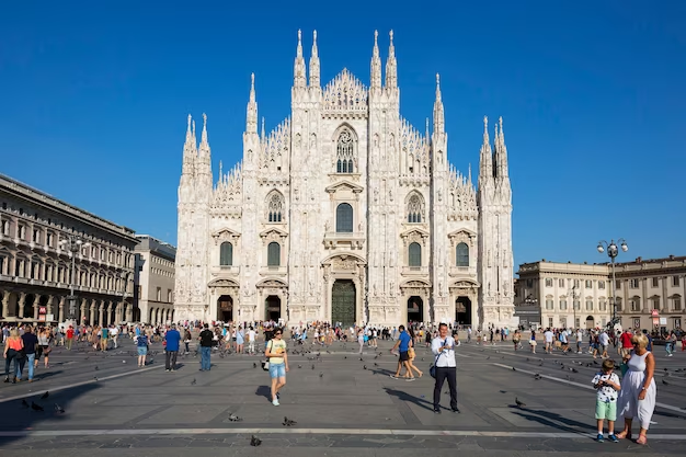 People visiting Milan, enjoying there cost of living in Milan