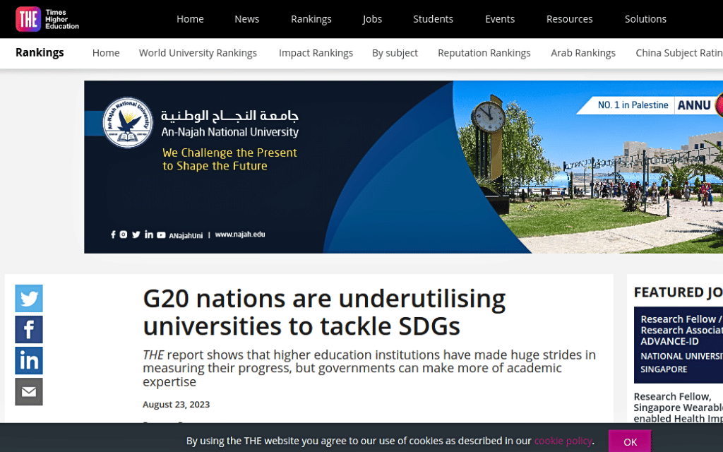 Study Abroad: The Role of HEIs in Attaining the G20 Agenda of SDGs. How Students Can Benefit From It?