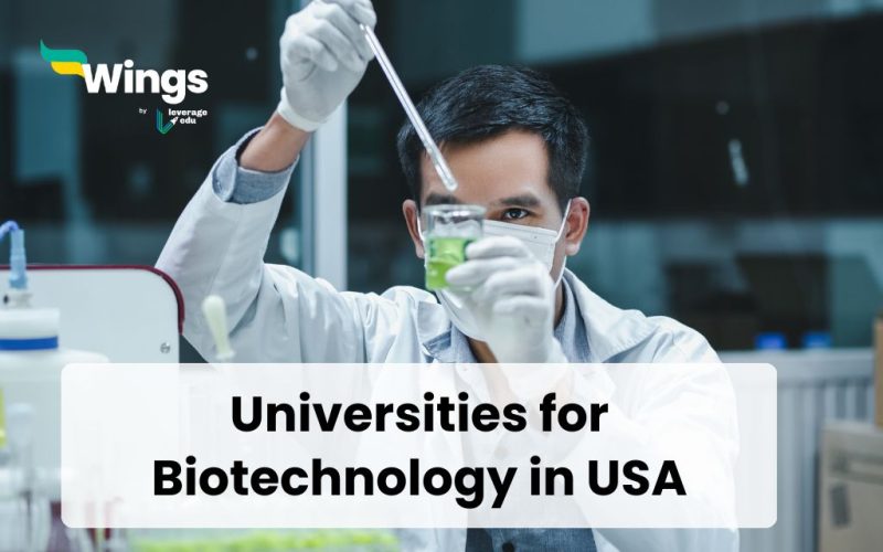 Universities for Biotechnology in USA