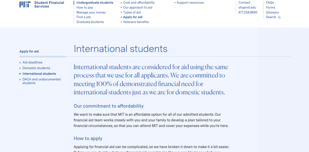 Study in USA: Know About MIT International Financial Aid Requirements & Application Process