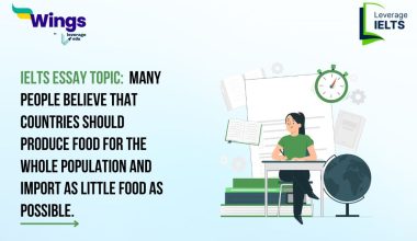 IELTS Essay Topic: Many people believe that countries should produce food for the whole population and import as little food as possible.