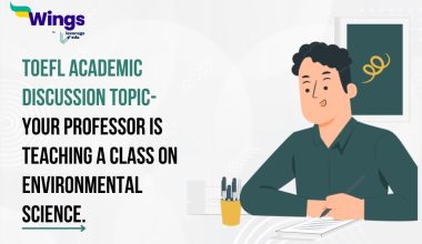 TOEFL Academic Discussion Topic- Your professor is teaching a class on environmental science.