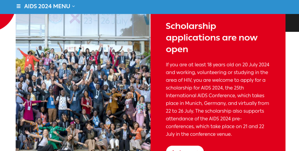 25th International AIDS Conference Scholarship 2024
