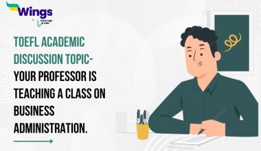 TOEFL Academic Discussion Topic- Your professor is teaching a class on business administration.