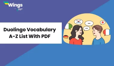 Duolingo vocabulary list pdf