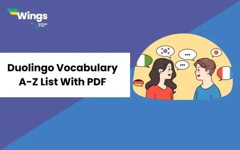 Duolingo vocabulary list pdf