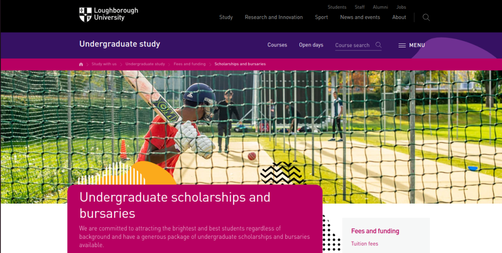 Study in UK: 5 Loughborough University Undergraduate International ScholarshipsÂ