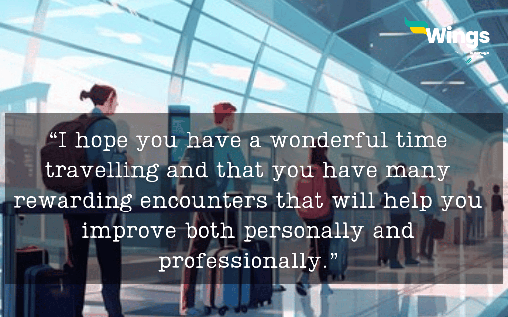 wishes for someone going abroad to work