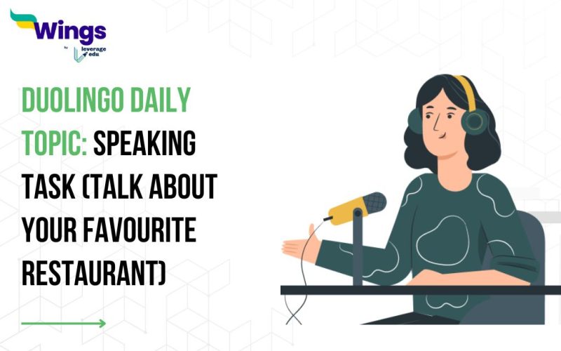 Duolingo Daily Topic: Speaking Task (Talk about your favourite restaurant)