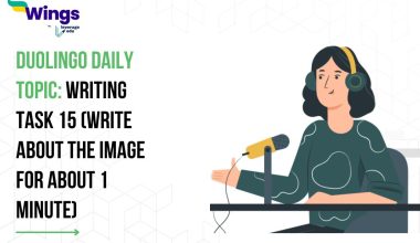 Duolingo Daily Topic: Writing Task 15 (Write about the Image for about 1 minute)