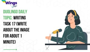 Duolingo Daily Topic: Writing Task 17 (Write about the Image for about 1 minute)