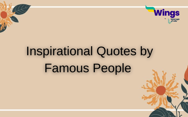 Inspirational Quotes by Famous People
