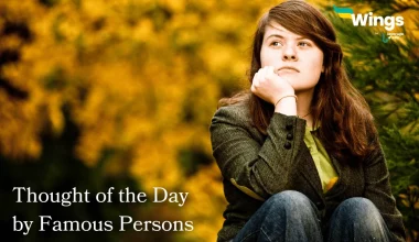 thought of the day by famous persons